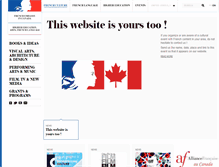 Tablet Screenshot of culturefrancecanada.com